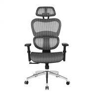 HOMY CASA Mesh Office Chair Ergonomic Gaming Chair Lumbar Support High Back Support Height Adustable Tiltable Desk Chair with Ajustable Armrest for Home,Office