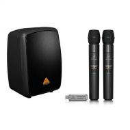 Behringer Europort MPA40BT All-in-One Portable 40-Watt PA System with Bluetooth Connectivity and Battery Operation - With Behringer Ultralink ULM202USB High-Performance 2.4 GHz Dig