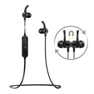 ESQES Bluetooth Earbuds, Wireless. Headphones Headsets Stereo in-Ear Earpieces Earphones with Noise Canceling Microphone. (Black) (Black) (Black) (Black)