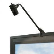 WAC Lighting DL-007-BK Adjustable Arm 007 Display Light with Clamp and Plug-in Cord, Black