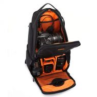 CameraVideo Bags - Photo Waterproof DSLR SLR Sling Flipside Camera Video Nylon Bag Backpack Outdoor Messenger Shoulder Bag for Canon Nikon Sony - by Jhin Stella - 1 PCs