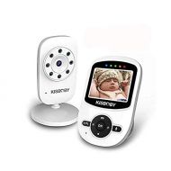 Baby Monitor Wireless Video Camera [Upgraded Version], Kisbaby Night Vision, Two Way Talk 2.4 LCD Screen, Temperature Monitoring, ECO Power-Saving Mode, Long Range, Lullabies, Elde