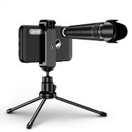 XuBa HD 20x Zoom Mobile Phone Telescope Lens Telephoto External Smartphone Camera Lenses Telescope Lens + Tripod (Universal Clip)