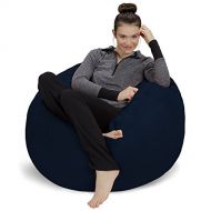 Sofa Sack - Bean Bags Sofa Sack - Plush, Ultra Soft Bean Bag Chair - Memory Foam Bean Bag Chair with Microsuede Cover - Stuffed Foam Filled Furniture and Accessories for Dorm Room - Navy 3