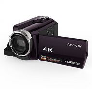 Video Camcorder, Andoer 4K Camcorder 48MP Digital Video Camera 2880 x 2160 HD 3inch Touchscreen Handy Camera with IR Night Sight Support 16X Zoom 128GB Max Storage Valentines Gift