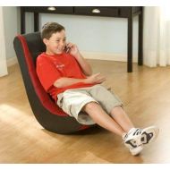 Gaming Chairs For Kids Or For Adults-Black Red Faux Leather Vinyl Polyurethane Foam Filling Perfect for Relaxing, Watching Movies, Listening to Music, Playing Games