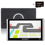XGODY Xgody 826BT Car Trucking GPS Navigation System 16GB 7 Inch Touch Screen Vehicle GPS Navigator Spoken Turn-By-Turn Lifetime Map Updates Speed Limit Displays Support AV/IN