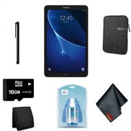Samsung Galaxy Tab A SM-T580 10.1-Inch Touchscreen 16 GB Tablet (2 GB Ram, Wi-Fi, Android OS, Black)- Tablet Bundle with Carrying Case + 16GB MicroSD Memory Card + More