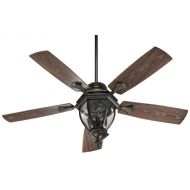 Quorum 52 Baltic 5 Blade Patio Ceiling Fan Finish: Oiled Bronze With Walnut Blades