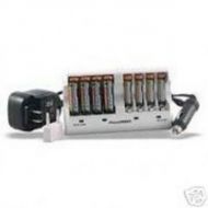 Power 2000 8-Pack AA NiMH Batteries 2900mAh with Quick Charger 110-220v