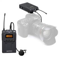 Movo Wireless UHF Lavalier Microphone System Nikon D850, D810, D800, D750, D610, D600, D500, D7500, D7200, D7100, D5600, D5500, D5300, D5200, D3500, D3400, D3300, D3200, D4, D5 DSL