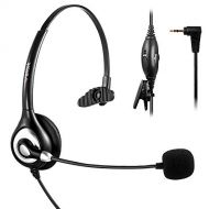 AAA ARAMA Arama A600CP Telephone Headset Momo with Mic Wired Phone Headset for Panasonic Cordless Phones with 2.5mm Jack Plus Many Other DECT Phones Polycom Grandstream Cisco Linksys SPA Zul