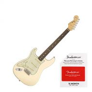 Fender American Original 60s Stratocaster Left-Handed Electric Guitar Olympic White Bundle