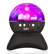 Teaestar Home Party Light Speaker LED Rotating Crystal Magic Ball DJ Stage Lighting Wireless Bluetooth Stereo Speaker Support USB MicroSD TF Card Kids Gift Toys for Birthday Party Dance Dis