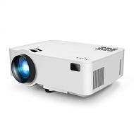 Video Projector, HTLL Home Cinema Mini Projector, 1500Lumens, HD Projector Support 1080P, HDMI, VGA, USB, AV,SD Input for Home Entertainment, TV, Laptop, Gaming, Smartphone etc (4.