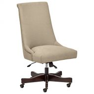 Stone & Beam Nailhead Swivel Office Chair with Wheels, 28.4W, Fawn