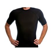 The+Beach+Depot Beach Depot Men’s Short Sleeve Snug Fitting Rash Guard, Swimming Shirt, UV Protection 50+, Made in USA