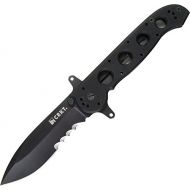 Columbia River Knife & Tool CRKT M21-14SF EDC Folding Pocket Knife: Special Forces Everyday Carry, Black Serrated Edge Blade, Veff Serrations, Automated Liner Safety, Dual Hilt, Aluminum Handle, Pocket Clip