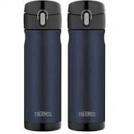 Thermos 16 Ounce Stainless Steel Commuter Bottle, Midnight Blue (2-Pack)