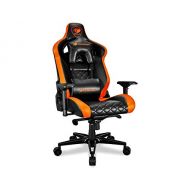 By COUGAR Cougar Armor Titan ultimate gaming chair with premium breathable pvc leather, 160kg support, 170 degree reclining (Black and Orange)
