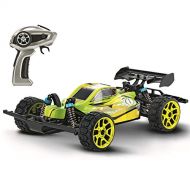 Carrera 1: 18 Scale Electric 4WD Full Metal Gears Profi RC Lime Star Off Road Racing Vehicle 2.4Ghz Radio Remote Control 31 Mph High Speed, Green
