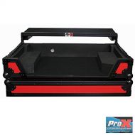 Pro-X ProX flight case for pioneer DDJ-SX2 LED Kit Included Red on Black Laptop shef & Wheels