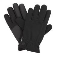 ISOTONER Isotoner Mens Waterproof Black Ultra Dry Mesh Snow Gloves With Ultraplush Lining