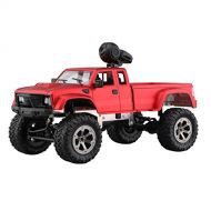 Studyset WiFi 2.4G Remote Control Car 1:16 Military Truck Off-Road Climbing Auto Toy Car Controller Toys WiFi red Color Hollow tire with Camera 1:16