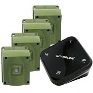 Guardline 1/4 Mile Long Range Wireless Driveway Alarm w/Four Sensors Kit Outdoor Weather Resistant Motion Sensor/Detector- Best DIY Security Alert System- Protect Home, Perimeter, Yard, Gara