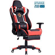 Ficmax Ergonomic Gaming Chair Recliner Computer Chair for Gaming Racing Style Office Chair PU Leather Ergonomic E-Sports Chair Height Adjustable Gaming Desk Chair with Massage Lumb