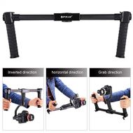 WOSOSYEYO PULUZ Lightweight Carbon Fiber Stabilizer Dual Handheld Grip for DSLR Camera(Color:Black)