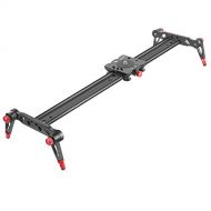 Neewer 23.6 inches60 Centimeters Aluminum Alloy Camera Track Slider Video Stabilizer Rail with 4 Bearings for DSLR Camera DV Video Camcorder Film Photography, Load up to 17.5 poun