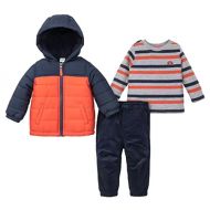 Little+Me Little Me Baby Boys 3 Piece Hooded Jacket and Pant Set