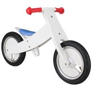 BIKESTAR Original Safety Wooden Lightweight Kids First Balance Running Bike with air Tires for Age 3 Year Old Boys and Girls | 12 Inch Edition