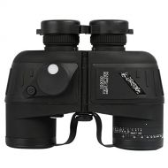 TC-Home 10X50 Night Vision Binoculars Marine Waterproof Fogproof w/Rangefinder&Compass （Green/Black