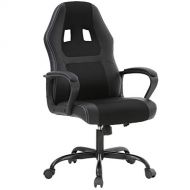 BestOffice Office Chair Desk Gaming Racing High Back Computer Task Swivel Executive Stool with Lumbar Support, Black
