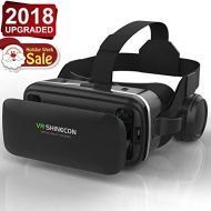 Virtual Reality Headset VR Headsets, VR SHINECON 3D VR Glasses for TV, Movies & Video Games - Virtual Reality Glasses VR Goggles Compatible with iOS, Android and Other Phones Withi