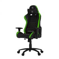 HHGears XL 500 Series PC Gaming Racing Chair Black and Green with Headrest/Lumbar Pillows