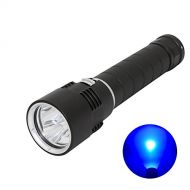 UV LED Diving Flashlight, Whaitfire Magnetic Control Switch Underwater Lamp Light, Professional Ultra-Bright 1500 Lumens,3-UV LED Torch (Scuba, Submarine, Camping, Security, Emerge