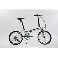 EuroMini-ZiZZO 23lb Lightweight Aluminum Alloy 20 8-Speed Folding Bicycle with Quick Release Wheels