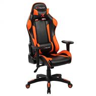 KERLAND Ergonomic Computer Gaming Chair with Adjustable Armrest and Backrest High Back Racing Style Executive Swivel Leather Office Chair with Lumbar Support and Headrest (Orange)