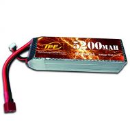 TPE 3Cell 11.1V Lipo Battery, High Discharge Lithium Polymer 50C 5200mAh RC Lipo Batteries Hard Case with Dean-Style T Connector for RC Vehicles Car, Trucks