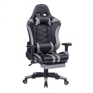 HEALGEN Gaming Chair with Retractable Footrest Gamer Chair Racing Style Gaming Chairs PC Computer Video Game Chair High Back Ergonomic Office Chair with Headrest Lumbar Support Cus