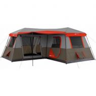 OZARK 12 Person Instant Cabin 16x16 3-room Tent in BrownRed