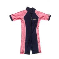 Stingray Australia Girls Navy/Pink UV Sun Protective Rashguard Swimsuit - UPF/SPF Protection Suit