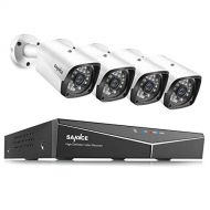SANNCE 1080P Full HD Security Camera System with 4pcs 1920TVL Outdoor CCTV Cameras, Easy PoE Installation, Real Plug & Play Network Video Surveillance System-NO HDD