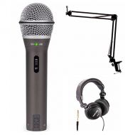 Samson Technologies Samson Q2U Recording and Podcasting Pack w/USB/XLR Microphone with Studio Headphones and Knox Boom Arm Stand