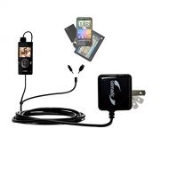 Gomadic Multi Port AC Home Wall Charger designed for the Coby CAM5002 SNAPP Camcorder - Uses TipExchange to charge up to two devices at once