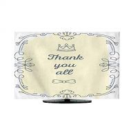 Miki Da Fabric tv dust Cover Vector Illustration of Black lace Frame with inscription165