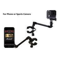 Octo Mounts OCTO MOUNTS - MAGNETIC 360-degree Adjustable Desktop or Guitar Mic Bass Drum Keyboard Music Stand Mount for Smartphone or GoPro. Compatible with iPhone, Samsung, Android, HTC, and